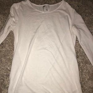 White cotton long sleeve